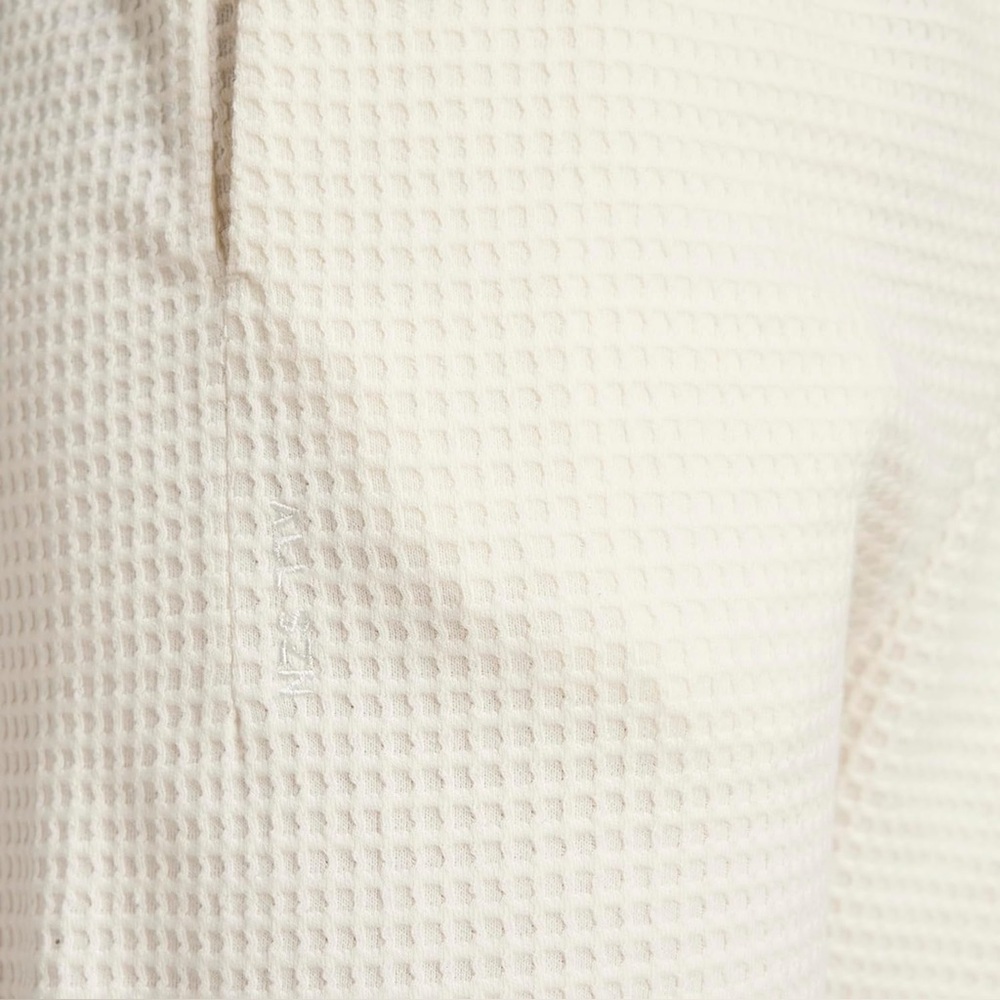 Adidas Men's ALL SZN Waffle Knit Sweatpants Off White Loose Fit Open Hem L New - Picture 5 of 8